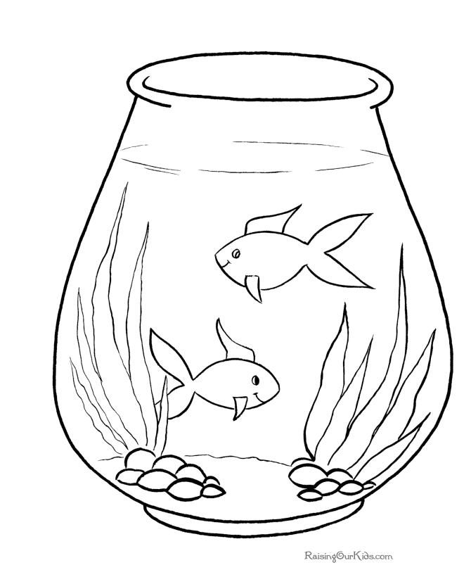 Free fish coloring pages for kid 013