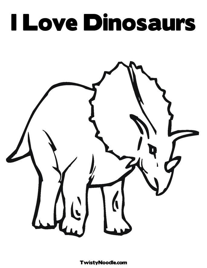 3 dinosaurs Colouring Pages