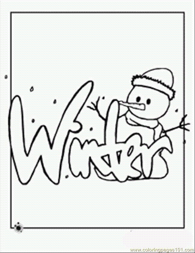 Coloring Pages Winter Coloring Page 231x300 (Sports > Winter