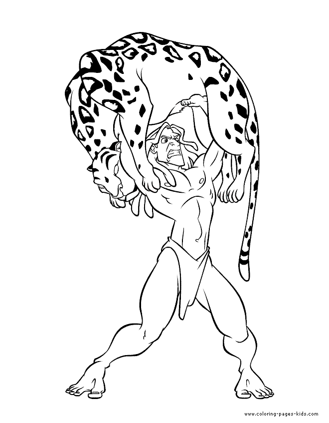 Tarzan coloring pages - Printable Disney coloring pages