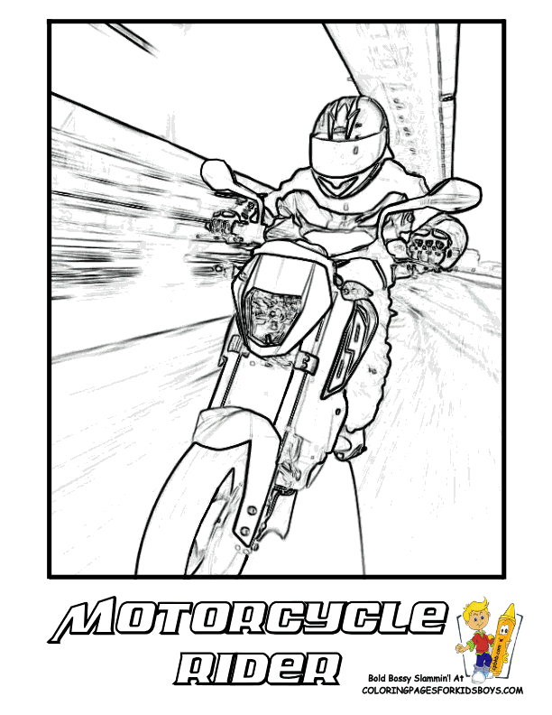 Cool Coloring Motorcycles | Motorcycles | Free Motorcycle Coloring
