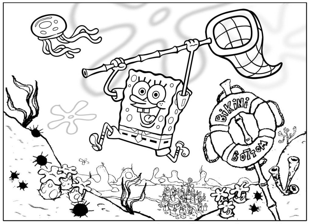 Spongebob Christmas Coloring Pages - Free Coloring Pages For