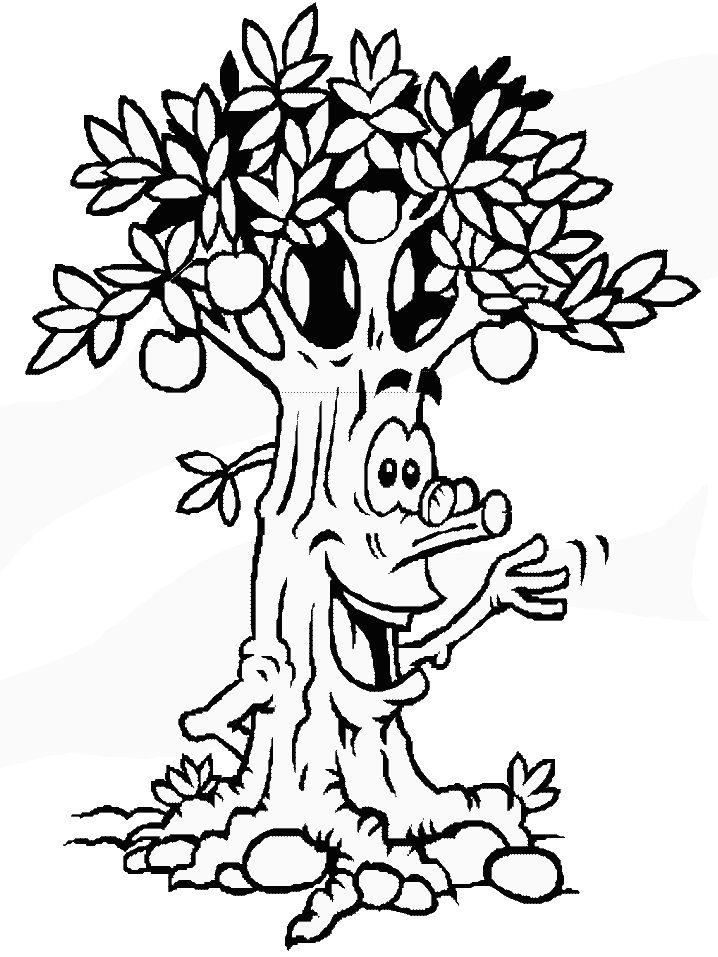 Printable Tree10 Trees Coloring Pages 