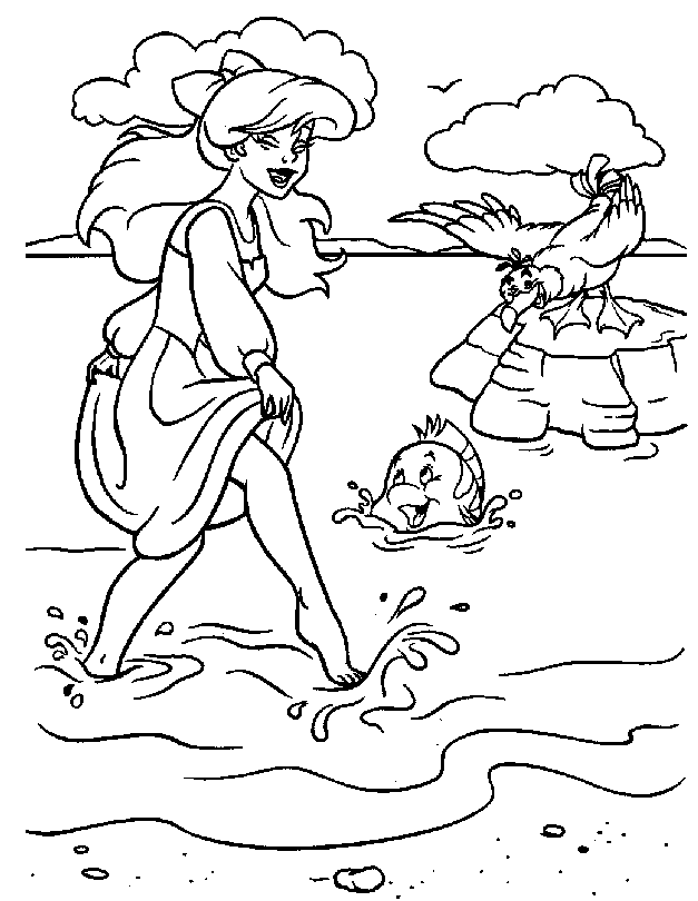 Coloring Page - The little mermaid coloring pages 10