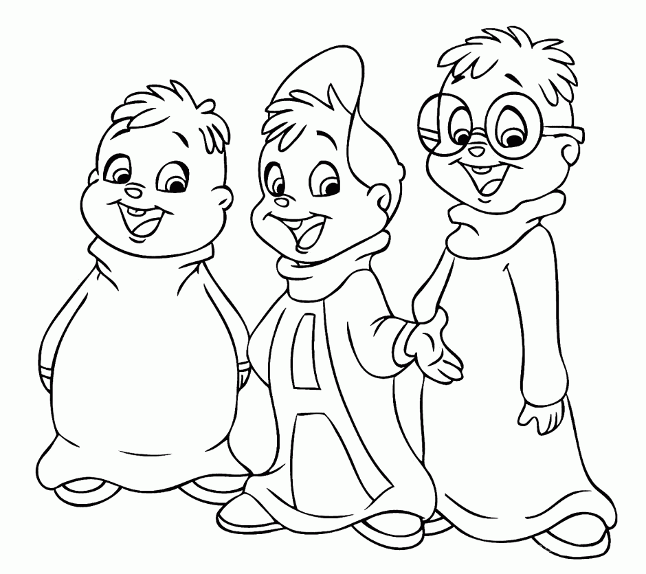 Cartoon Chipmunks And Chipettes Coloring Pages Chipettes 293346