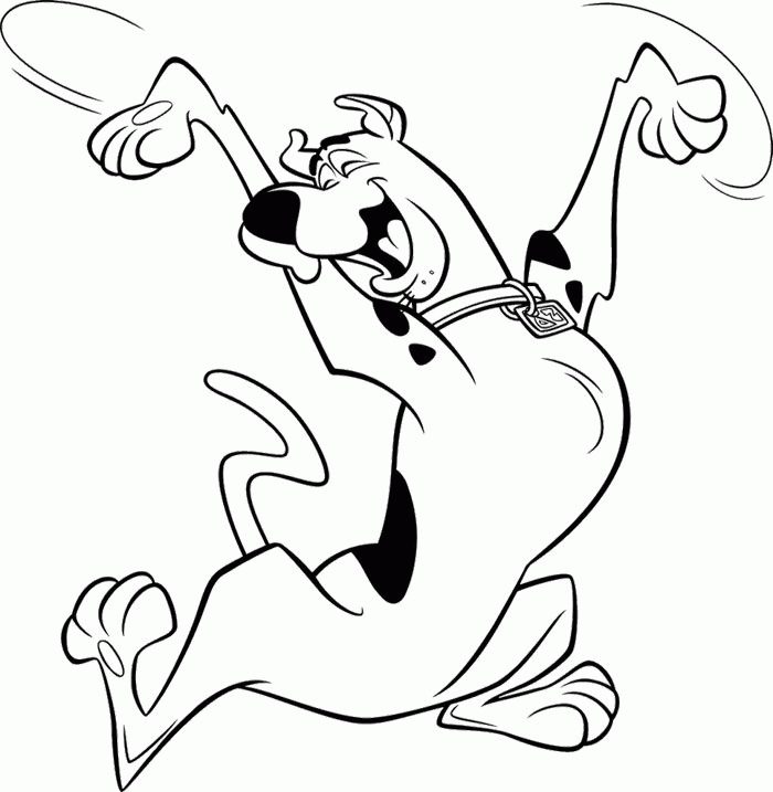 Scooby Doo Color Page Cartoon Characters Coloring Pages Color Plate