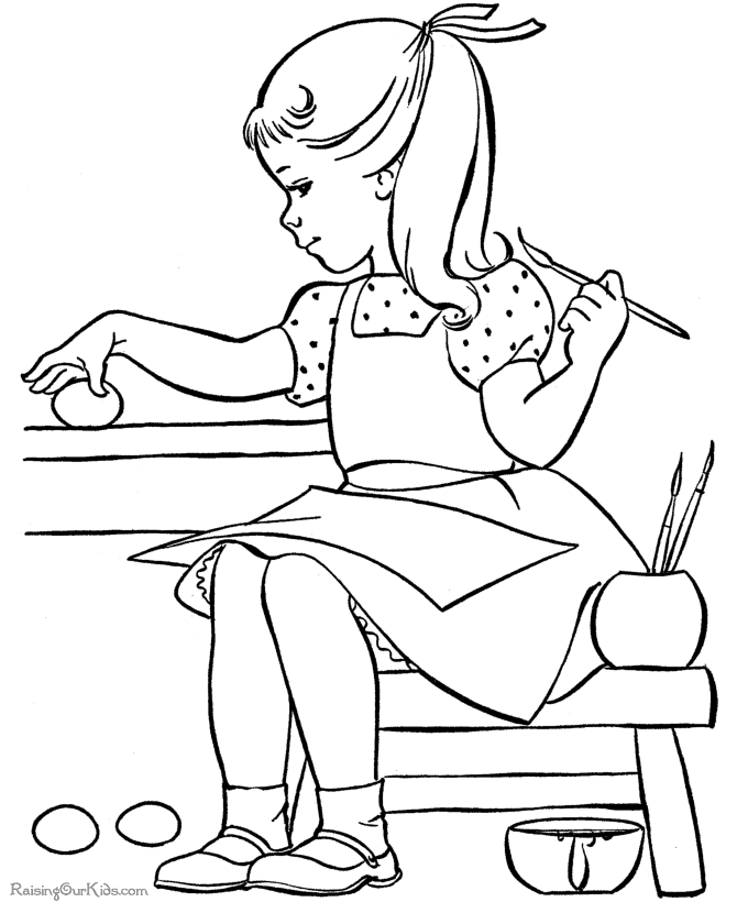 Coloring Page For Kids To Print : Printable Coloring Book Sheet