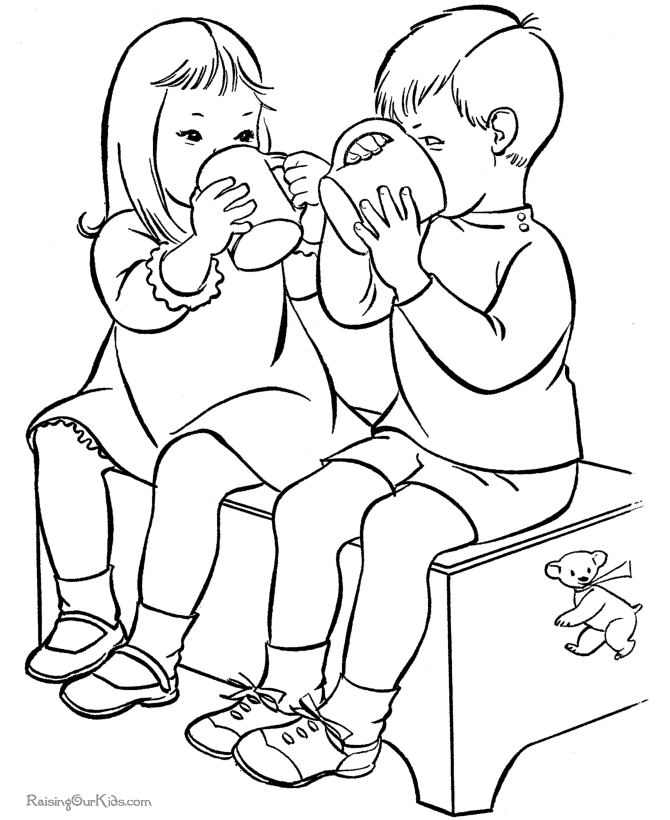 Valentines Day coloring book pages - 027