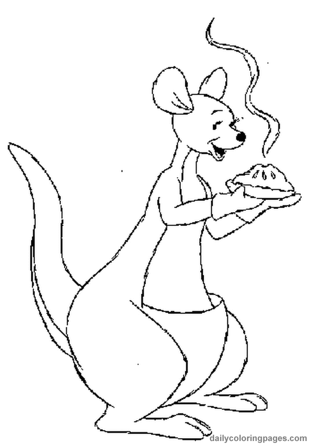 Winnie the Pooh Thanksgiving Coloring Pages