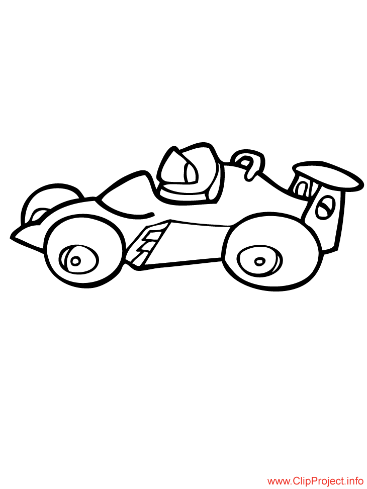 RACE CAR Colouring Pages (page 3)