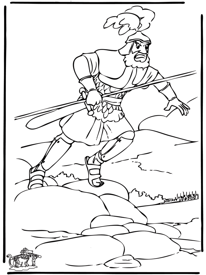 GOLIAT Colouring Pages
