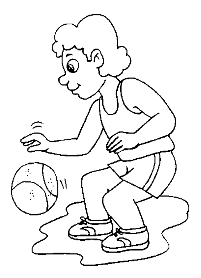 Basketball Coloring Pages (14) - Coloring Kids