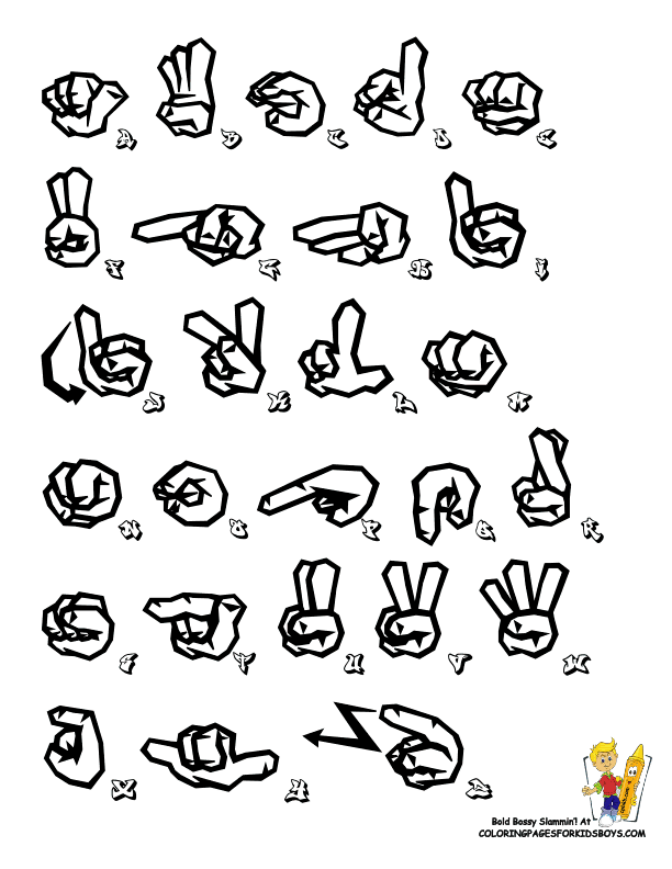 Free Printable Sign Language Alphabet - Printable Sign Language