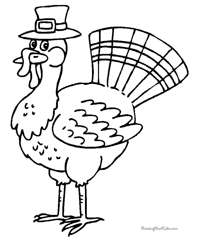 Preschool Coloring Pages for Thanksgiving 017