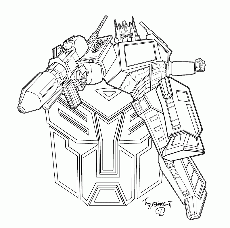 Free Printable Transformer Coloring Pages