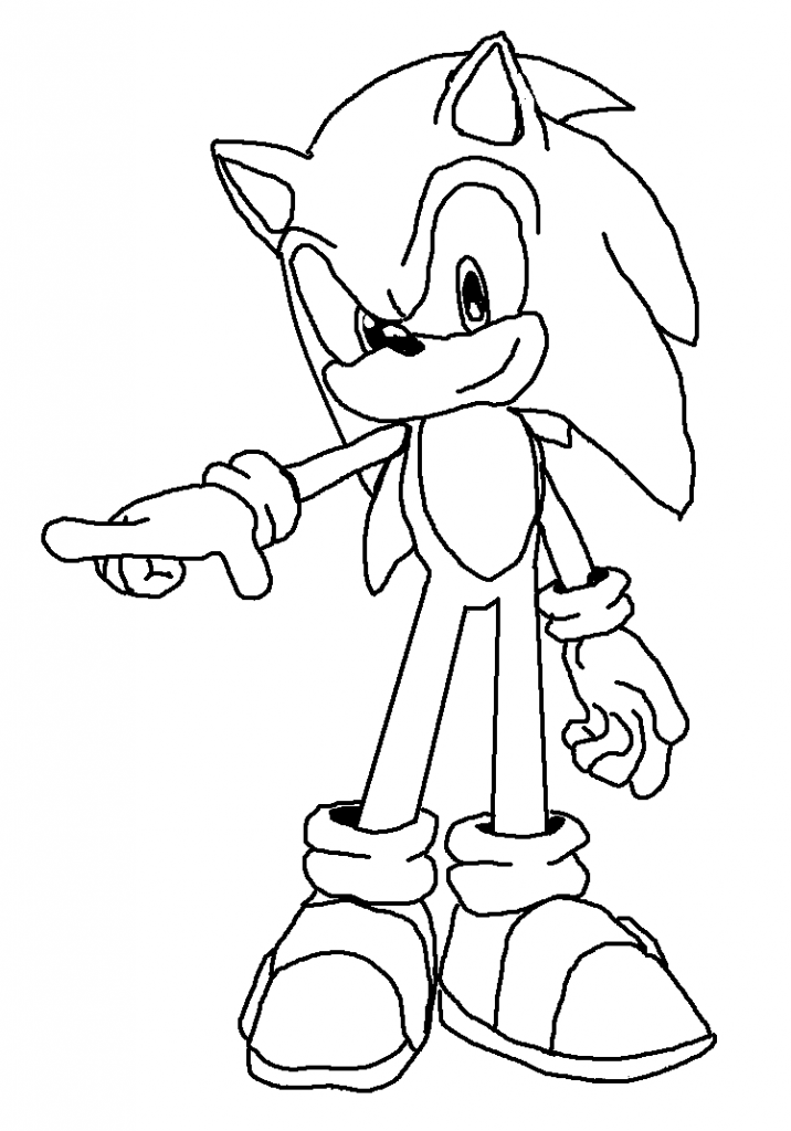 sonic sonic x aker Colouring Pages