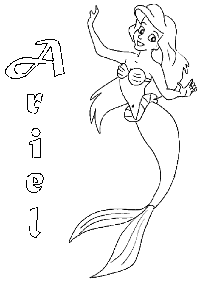 The little Mermaid coloring pages | Princess coloring pages | #9