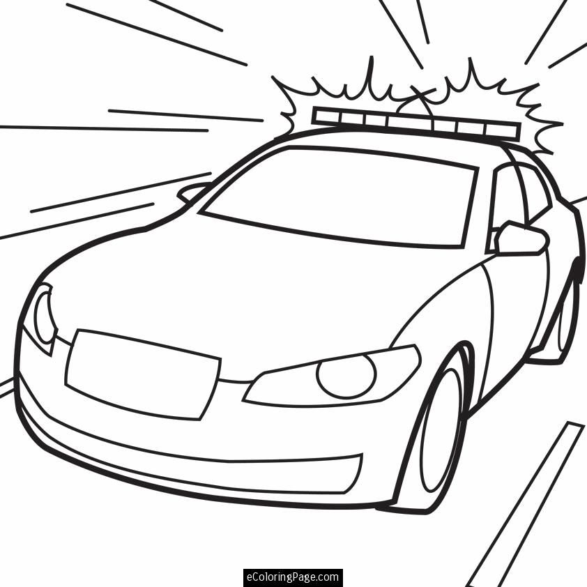 Cool Police Car Coloring Pages Images & Pictures - Becuo