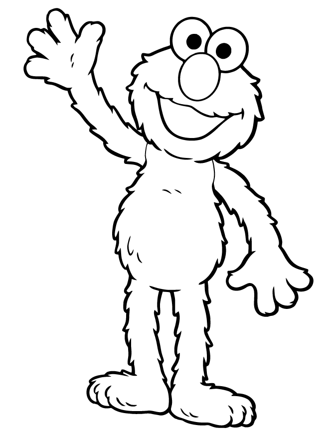 Hi Elmo Coloring Page | Free Printable Coloring Pages