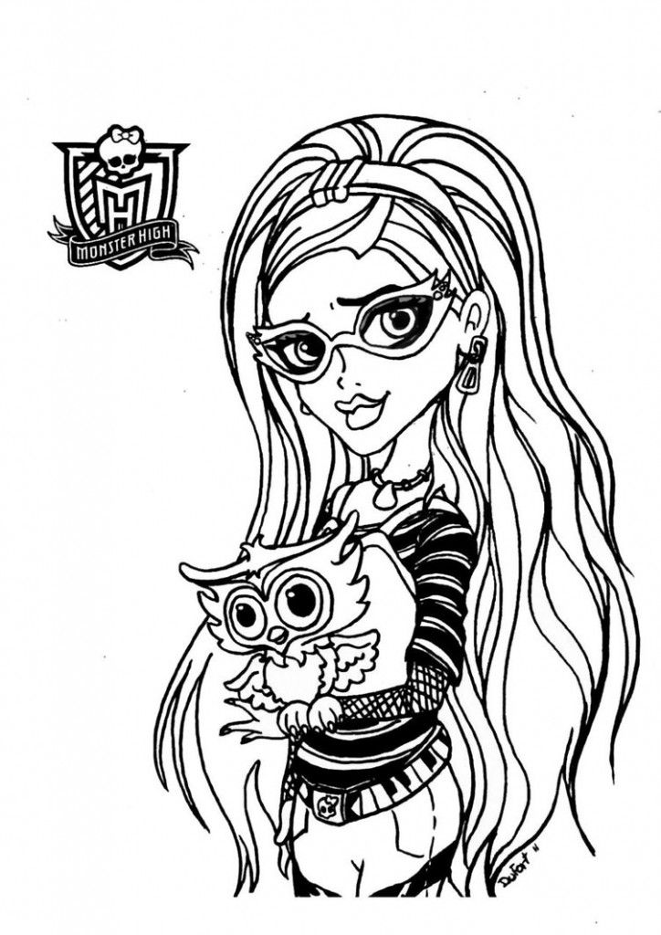 Monster-High-Coloring-Pages-For-Kids-Photos-724×1024 | COLORING WS