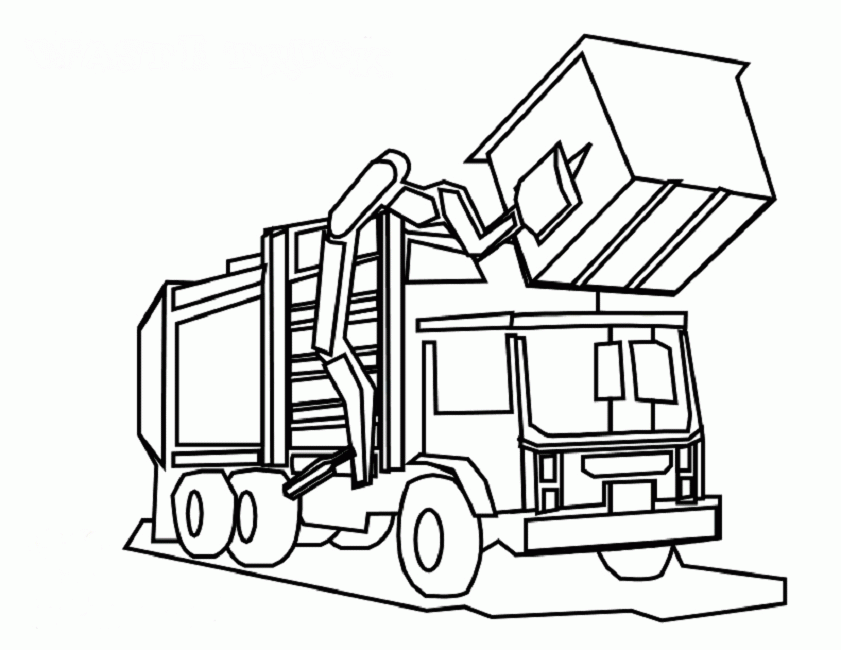 garbage trucks coloring pages | Trucks Modification