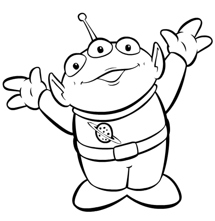 page or alien toy story coloring pages