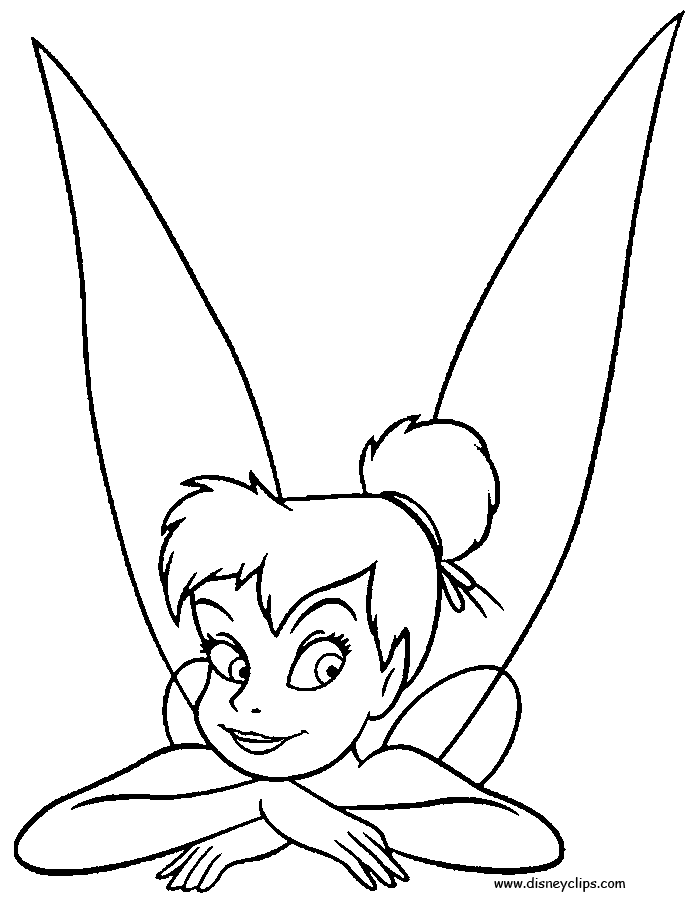 Peter Pan and Tinkerbell Coloring Pages - Disney Kids
