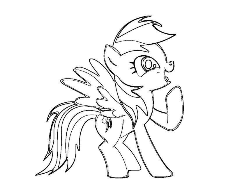 my-little-pony-coloring-pages-rainbow-dash-659 | COLORING WS