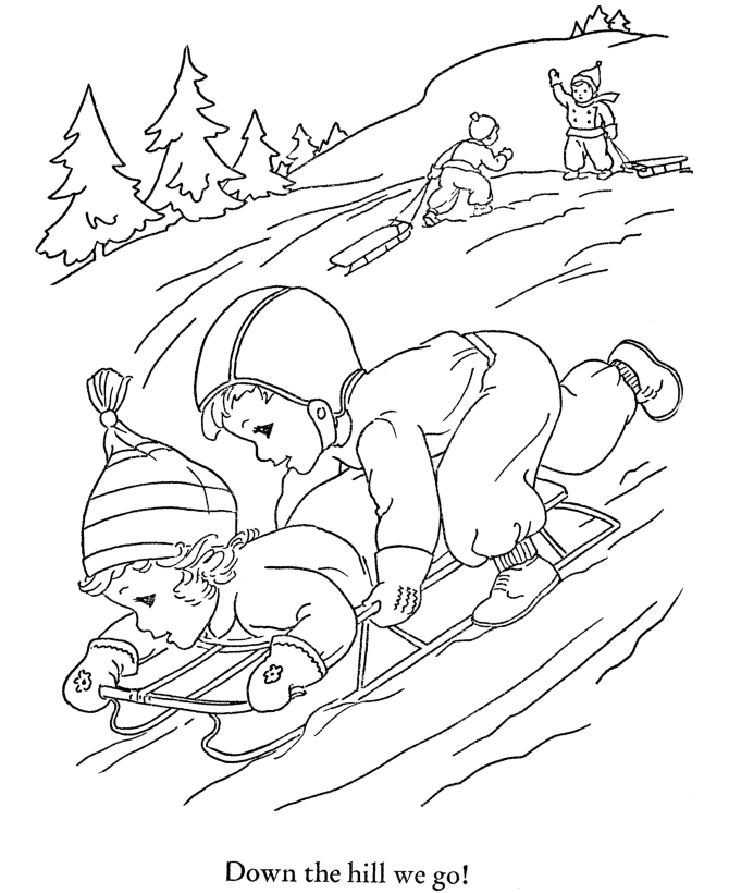 Winter Coloring Pages (9) - Coloring Kids