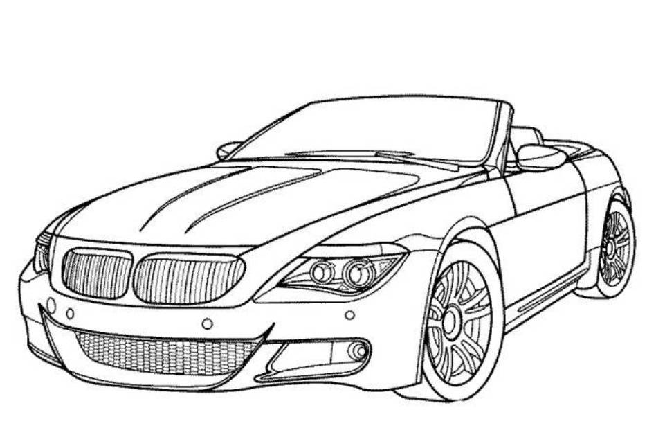 bmw car coloring pages printable cars