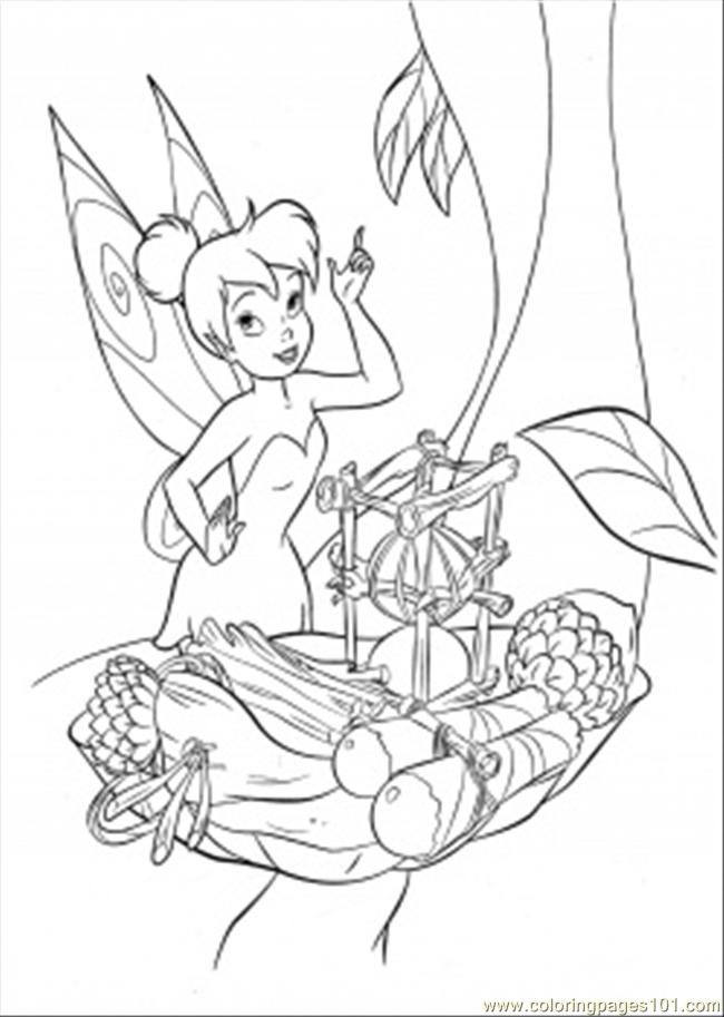Coloring Pages Tinkerbell Is Trying To Cook (Cartoons > Disney