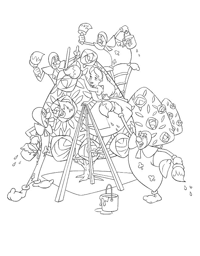 Coloring Page - Alice in wonderland coloring pages 12