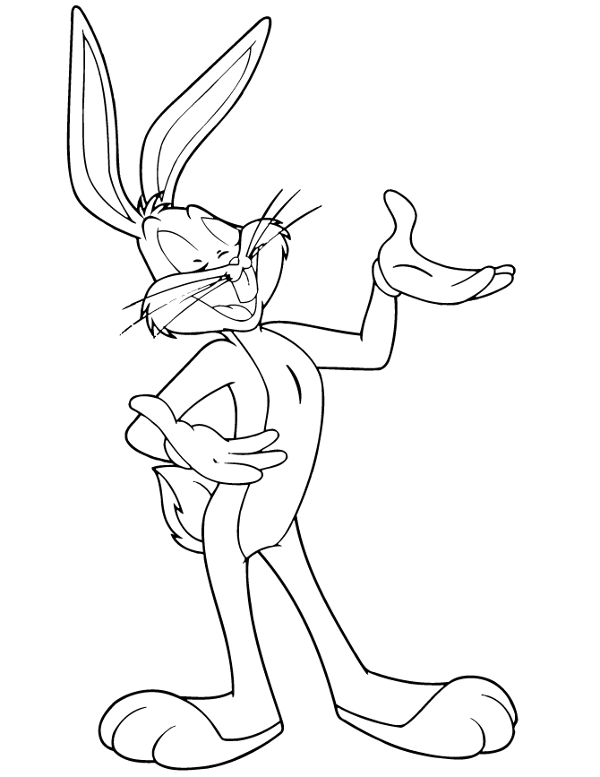 little bugs bunny Colouring Pages