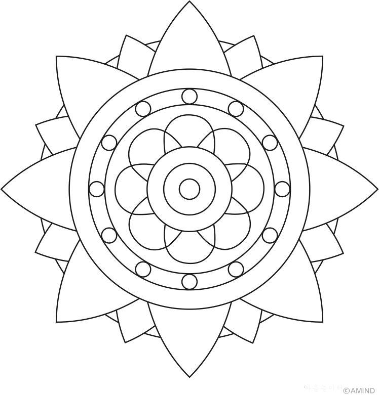 Triangle Mandala Coloring Pages - Free Printable Coloring Pages