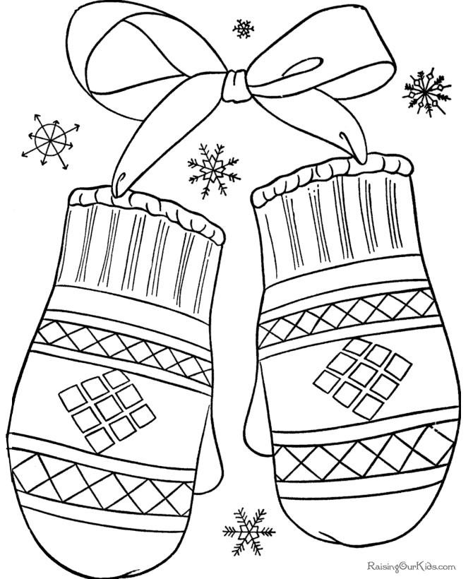 Winter Holiday Coloring Pages 5 | Free Printable Coloring Pages