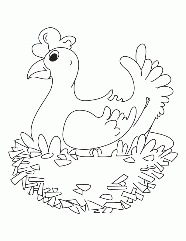My sweet home hen coloring pages | Download Free My sweet home hen