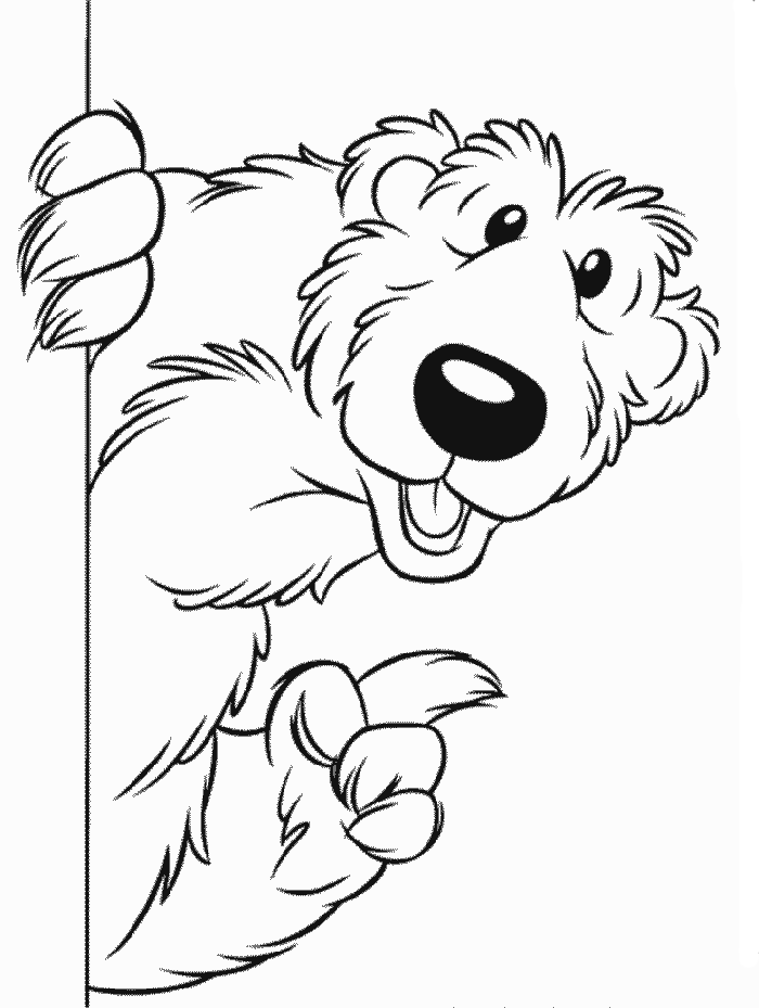 blinky bear Colouring Pages