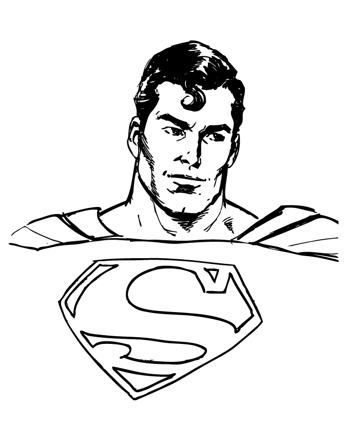 Free Printable Superman Coloring Pages | HM Coloring Pages