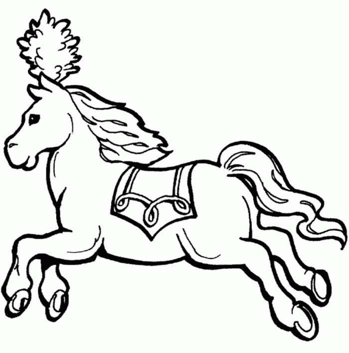 Carousel Horse Coloring Pages | 99coloring.com
