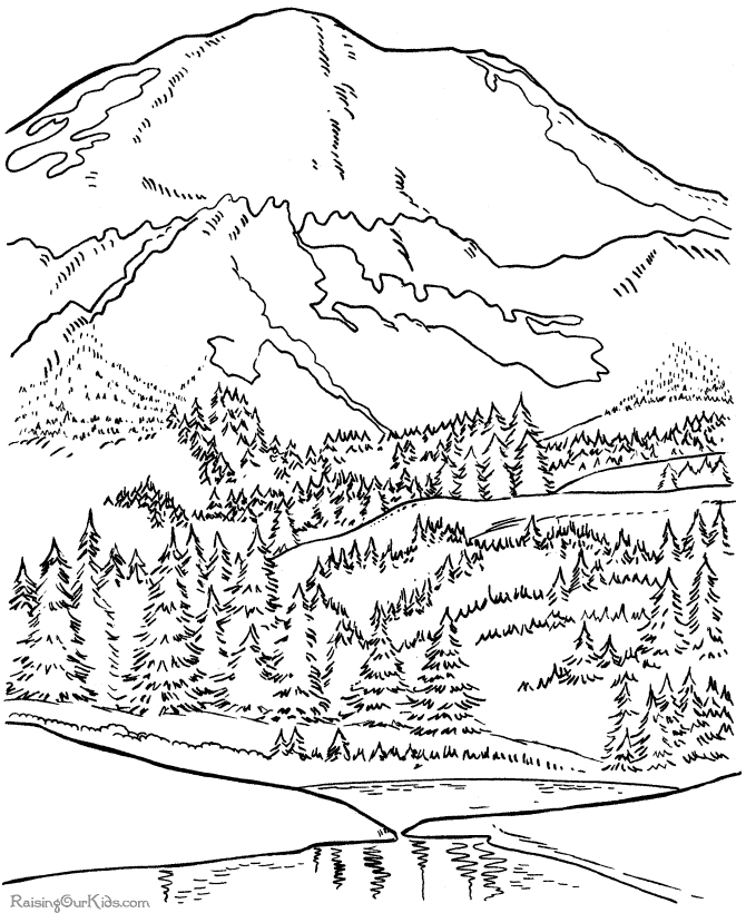 Arbor Day trees coloring pages