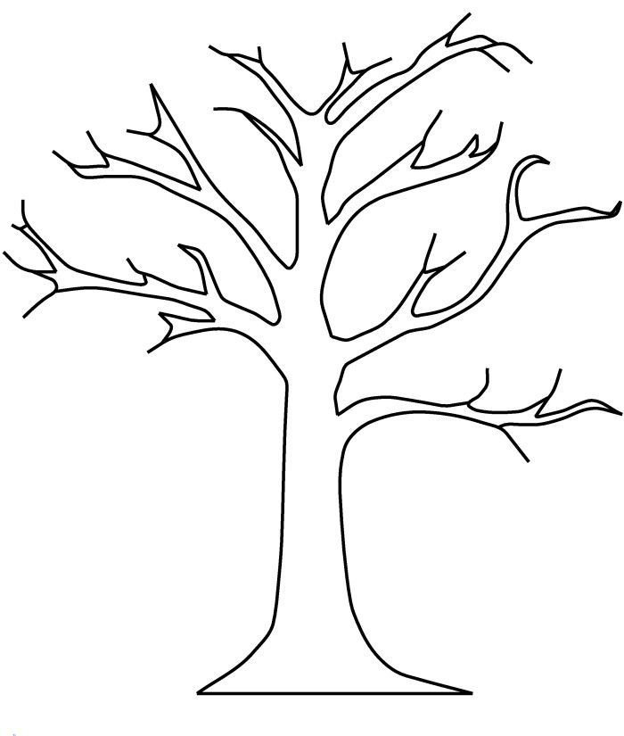Apple Tree Without Leaves Coloring Pages | church class