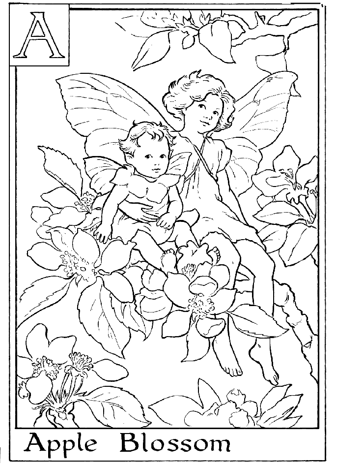 flower fairy, coloring pages | Girls things