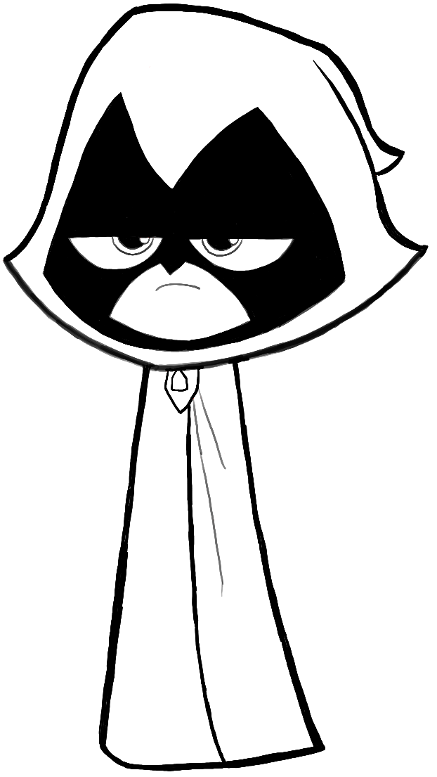 How to Draw Raven from Teen Titans Go With Easy Steps Drawing ...