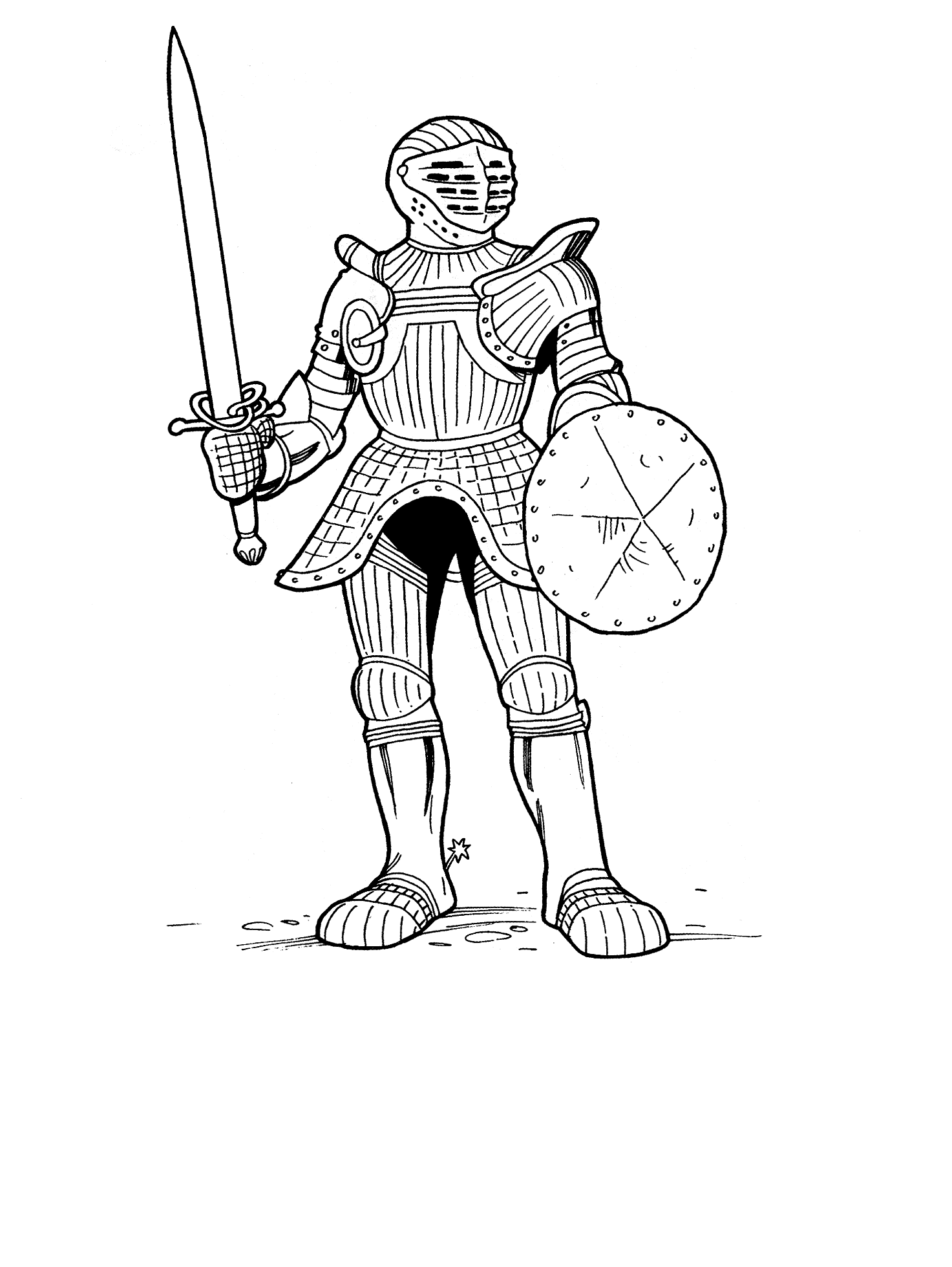 knight coloring sheets | Only Coloring Pages