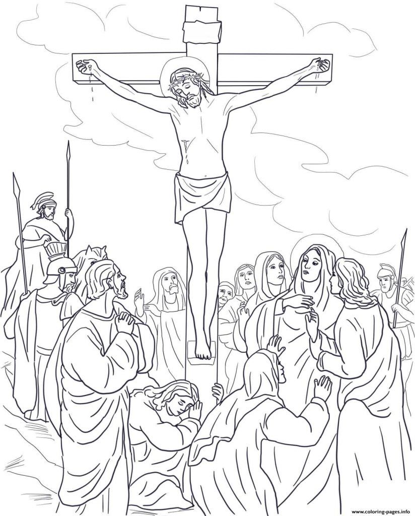 Good Friday Coloring Pages | Jesus coloring pages, Cross coloring ...