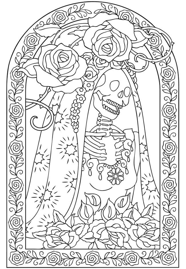15 Pics of 6th Day Of The Dead Coloring Pages Book Page - Day of ...