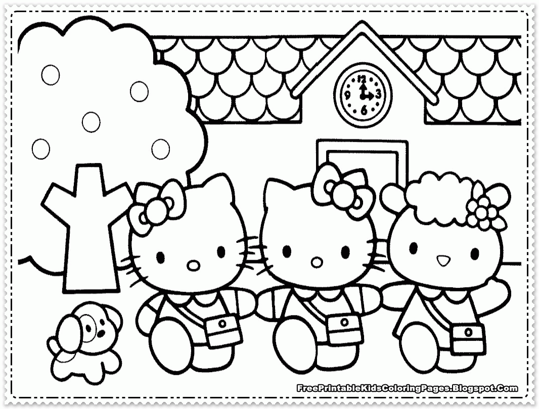Hello Kitty Coloring Pages Girls - Colorine.net | #25796