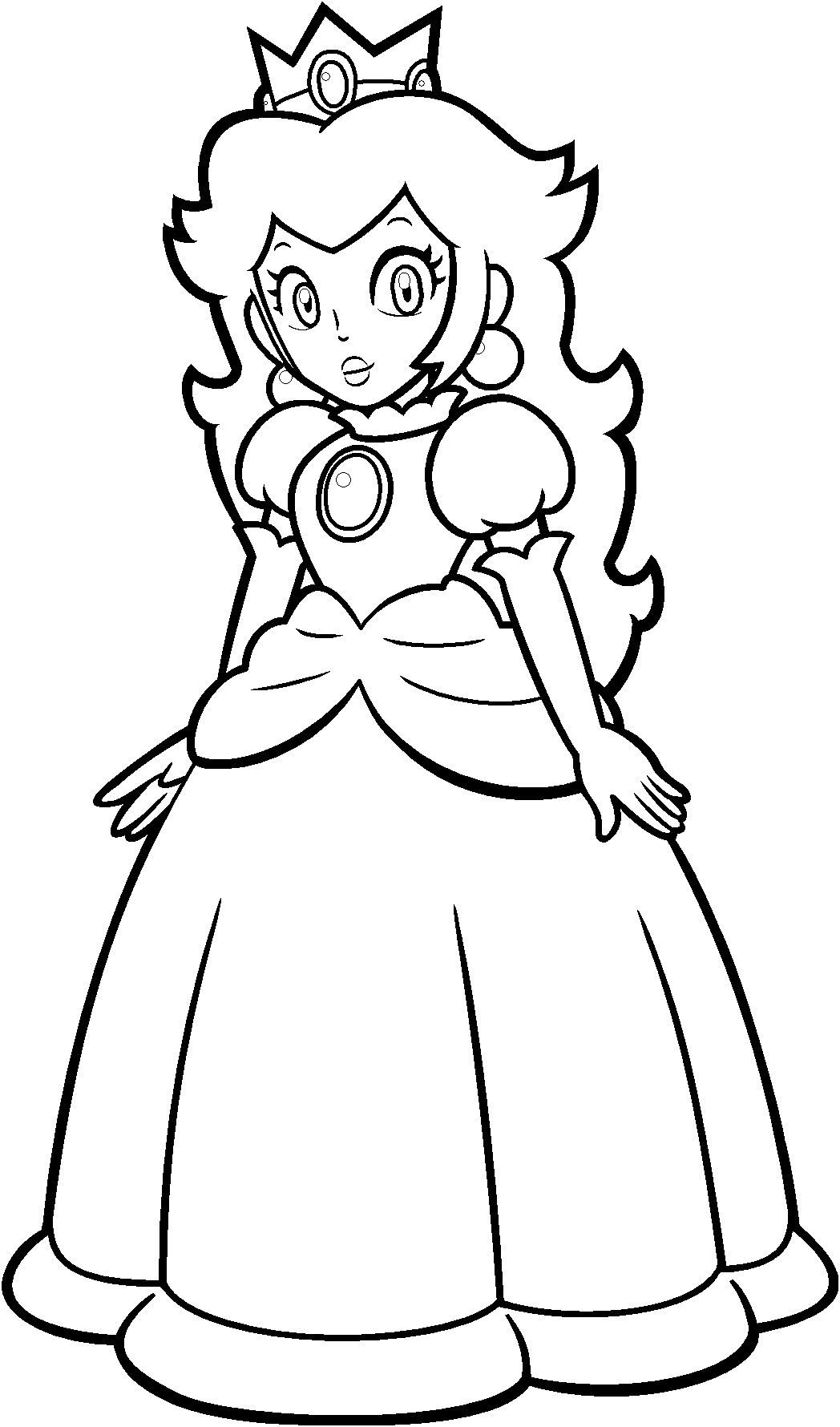 Princess Daisy Printable Coloring Pages - High Quality Coloring Pages
