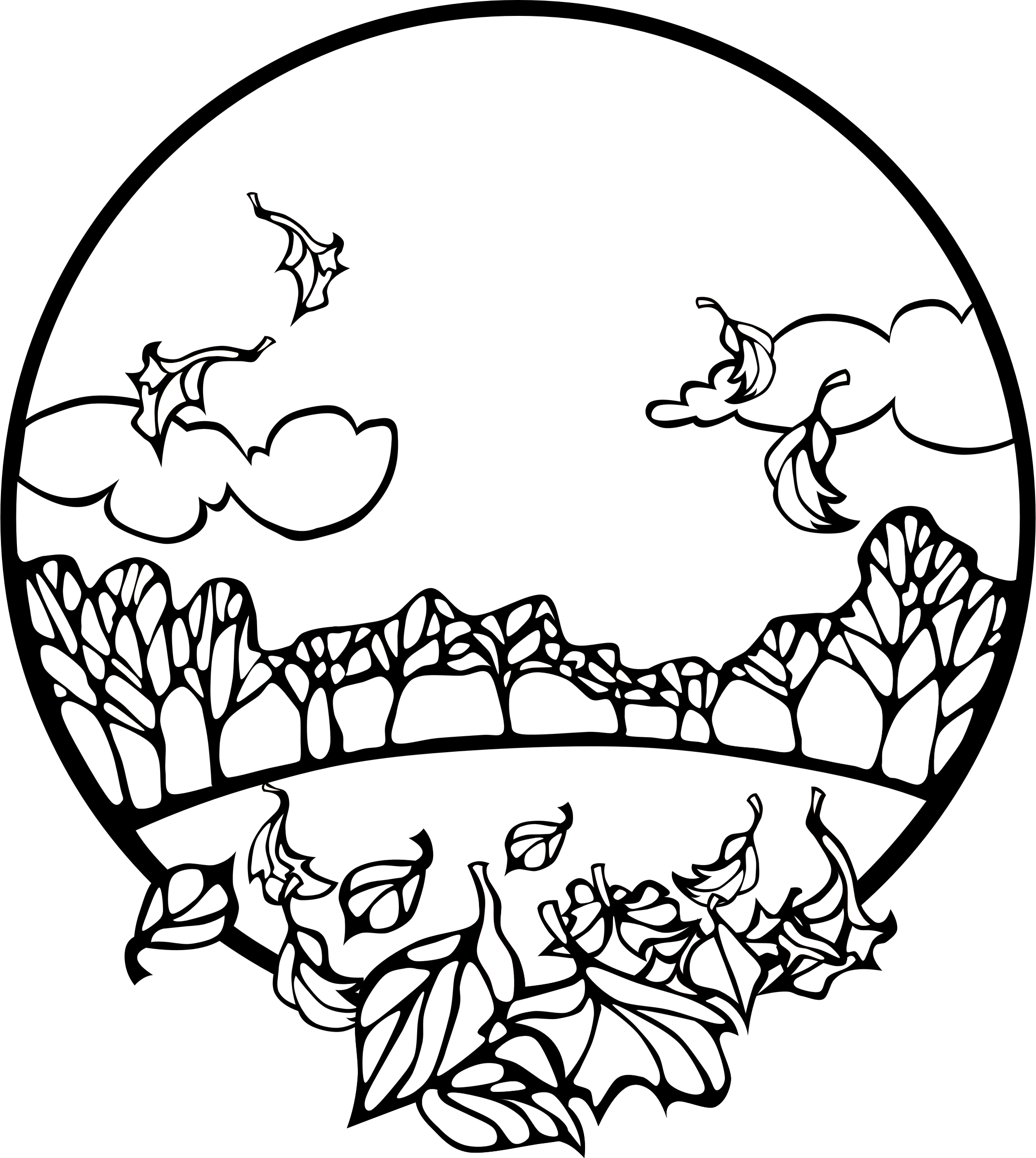 6 Pics of Fall Scene Coloring Pages - Winter Scene Coloring Pages ...