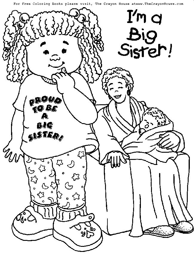 New Baby Sister Coloring Pages - High Quality Coloring Pages